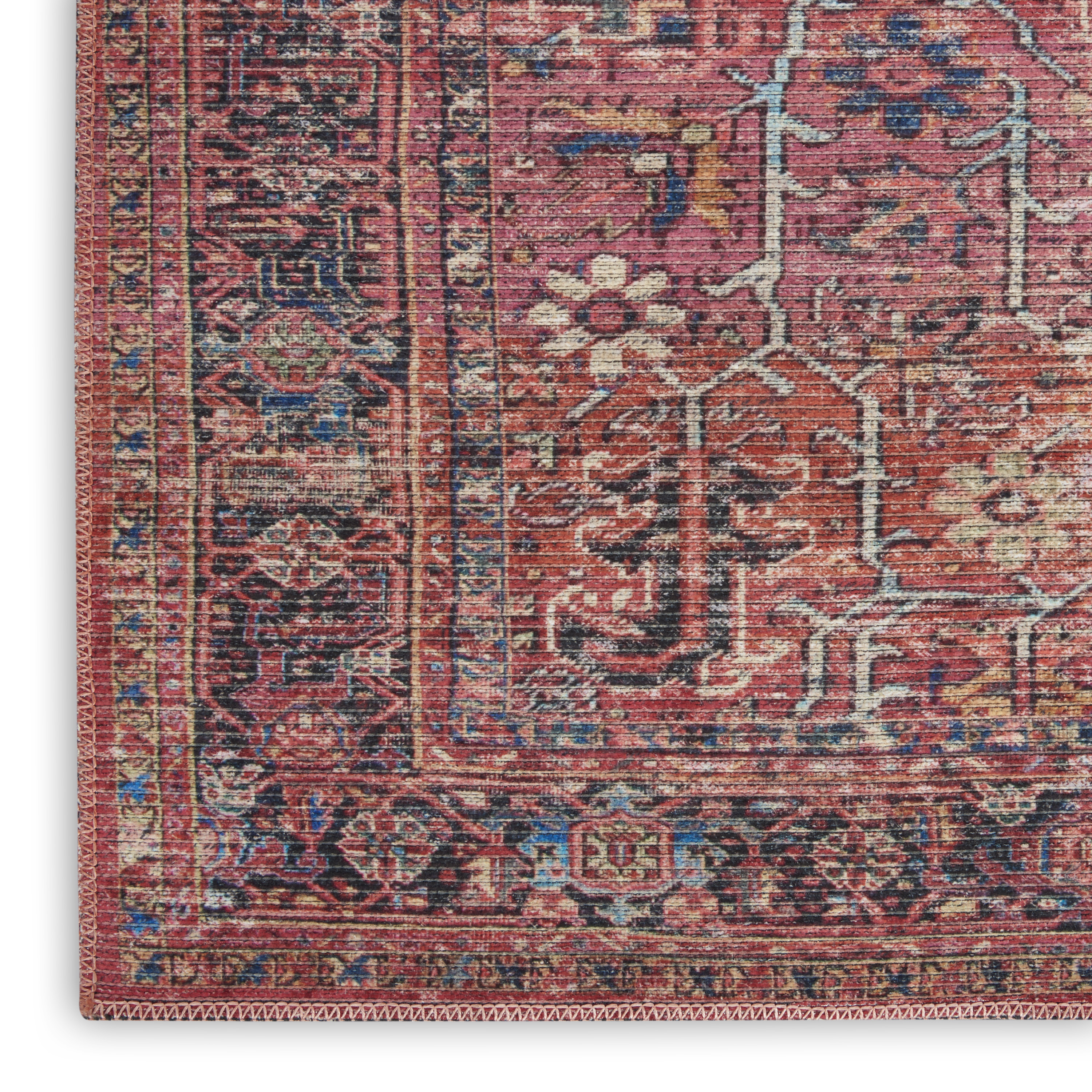 Nourison New Concept Washables 4' x 6' Brick Vintage Indoor Rug