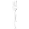 Dart, Style Setter Mediumweight Plastic Forks, White