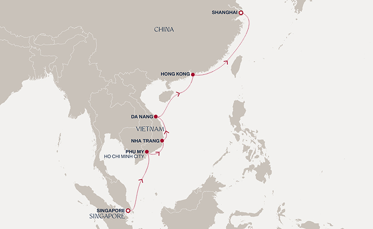 Itinerary map