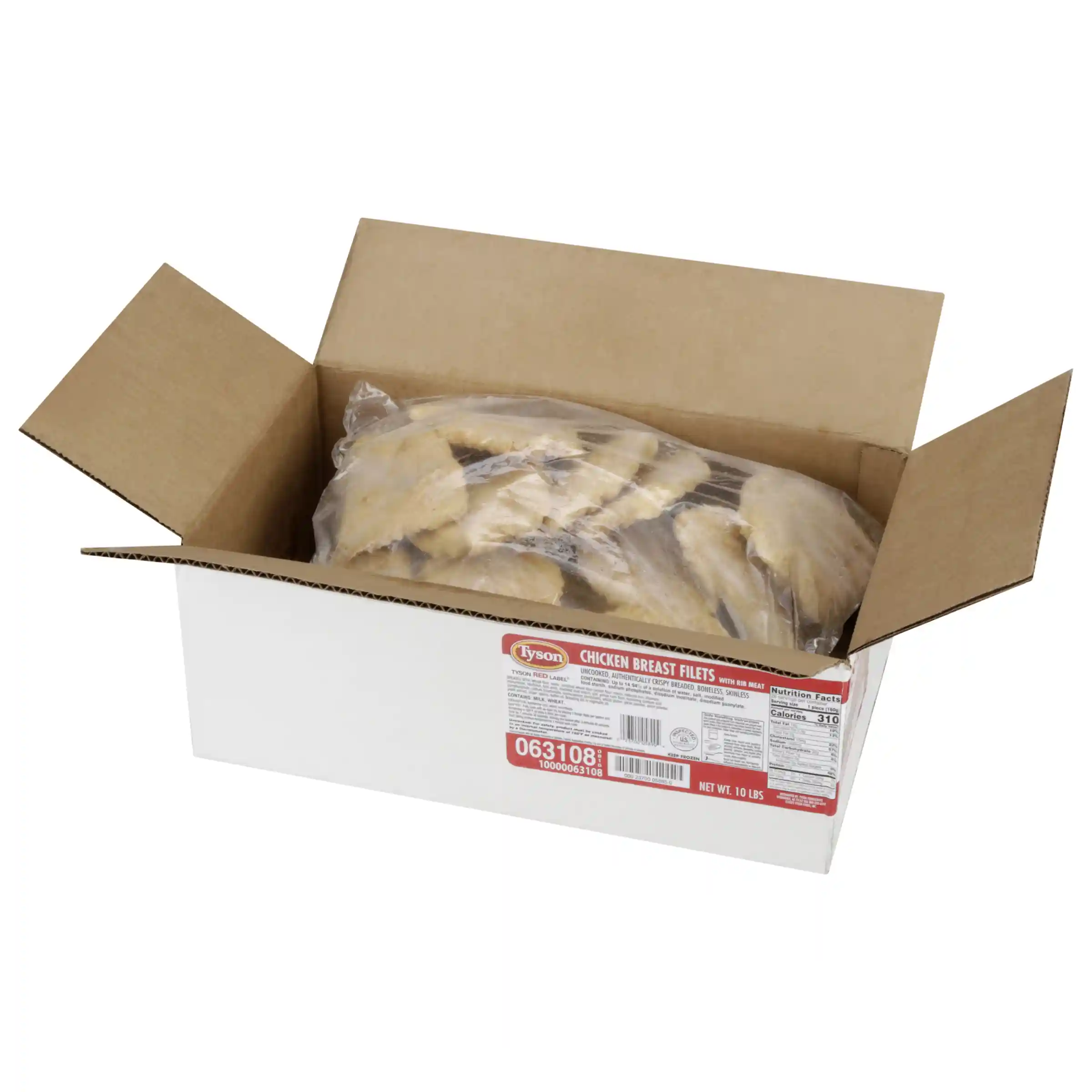 Tyson Red Label® Uncooked Breaded Authentically Crispy Original Chicken Breast Filets, 5.2 oz._image_4