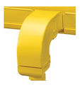 Fiber Raceway Fitting Side Drop-Off Kit 4 x 4 in Plastic Yellow