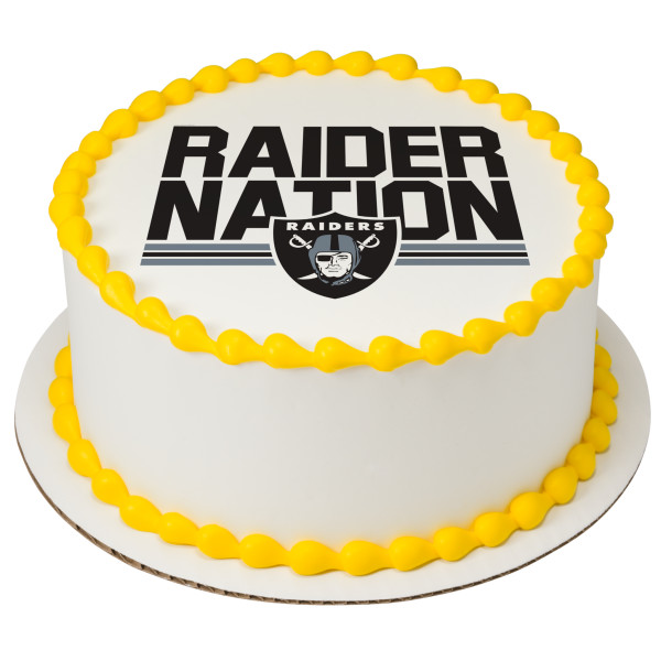 NFL Las Vegas Raiders Raider Nation PhotoCake® Edible Image®