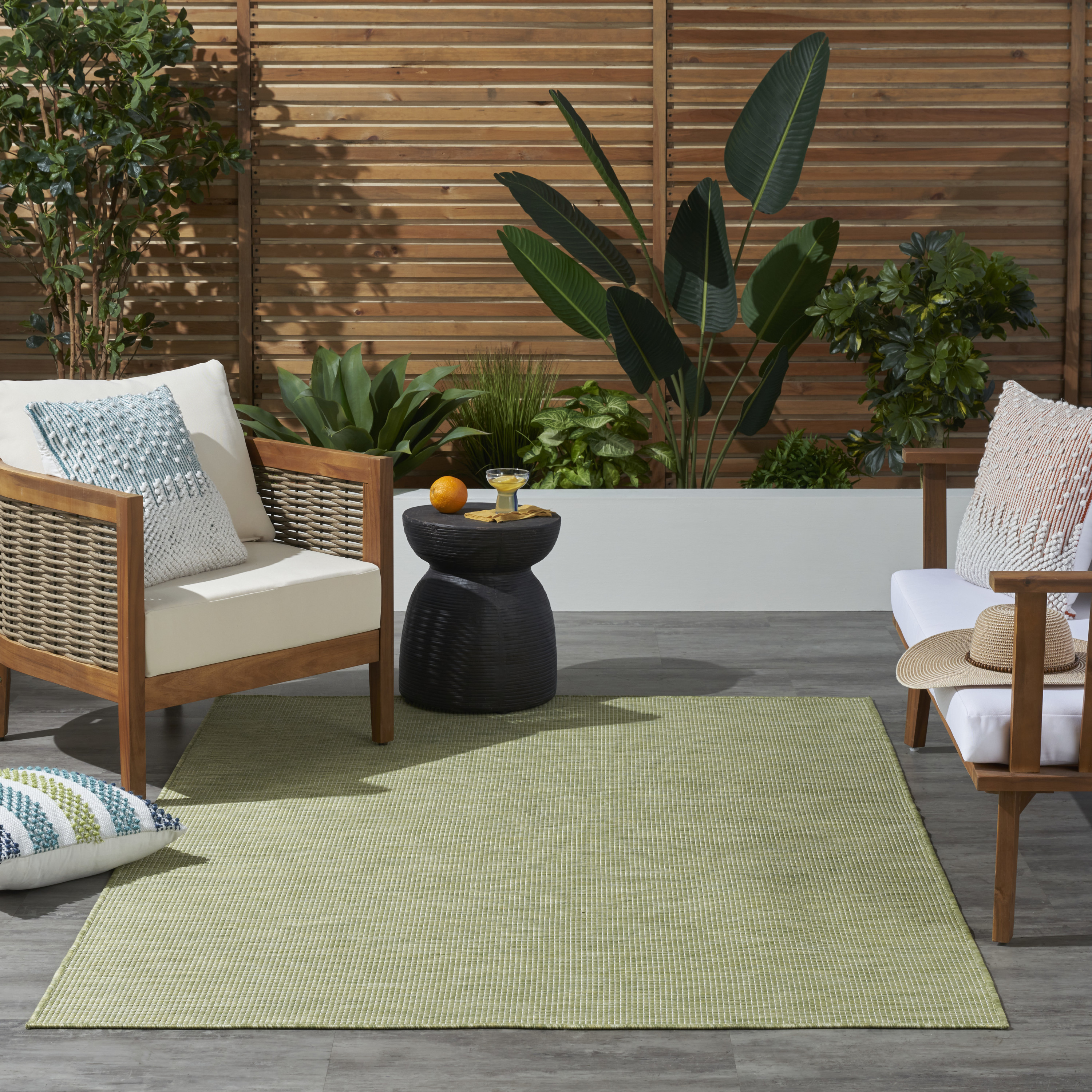Nourison Positano 7' x 10' Green Modern Rug