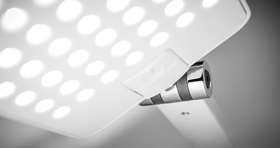 Anti-glare LEDs cast an even light that reduces reflection and eases eye strain.