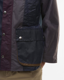 Paul Smith loves Barbour Striped Oversized Bedale Waxed Jacket Stripe