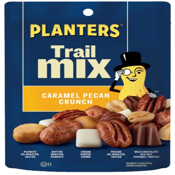 PLANTERS(R) Trail Mix Caramel Pecan Crunch 12/5oz . C1CB - Front Center Inner Pack (Hi Res)