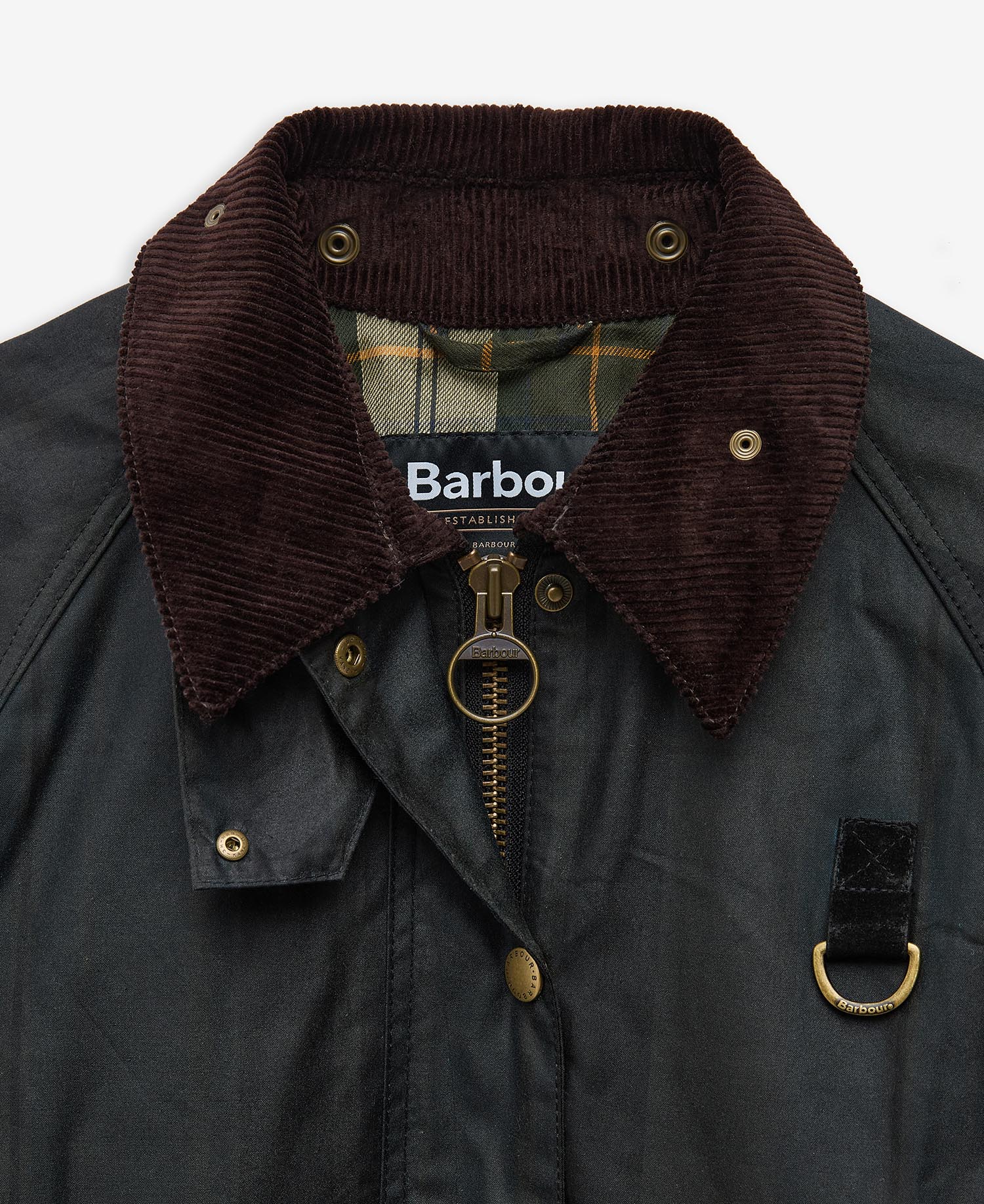 Giacca cerata Spey in tartan Dundee image number 9