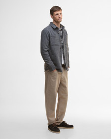 Marlow Tailored Overshirt Dark Grey Marl