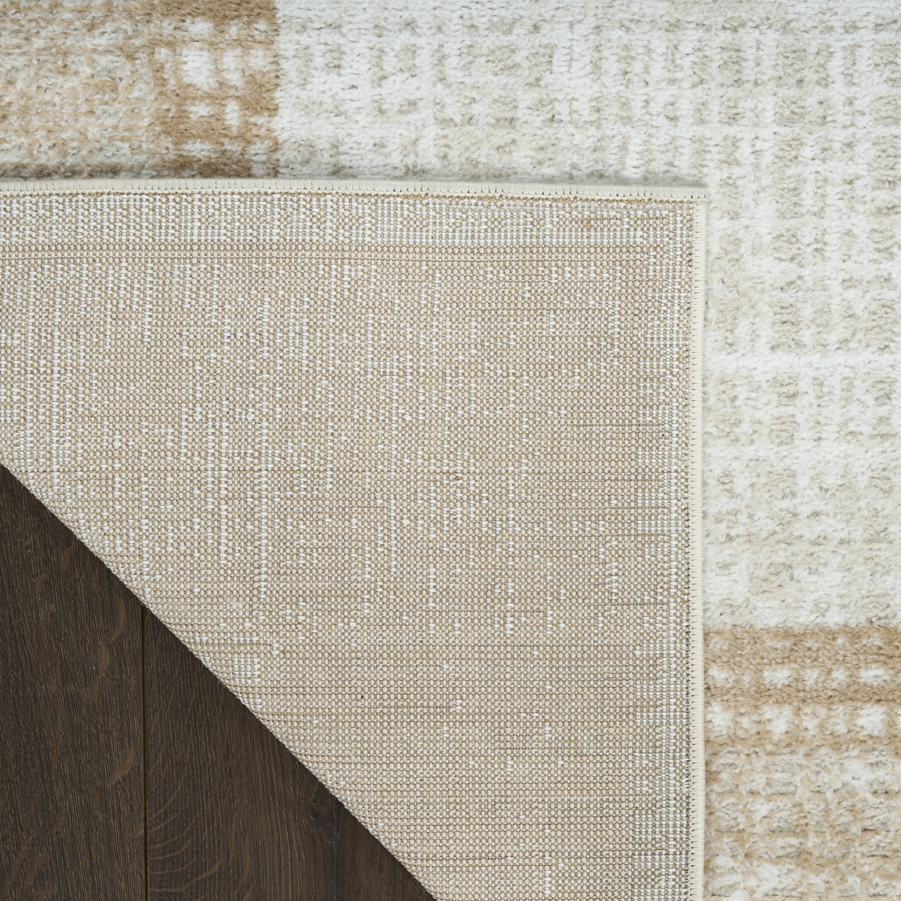 Nourison Dekor 2' x 4' Ivory Beige Modern Indoor Rug