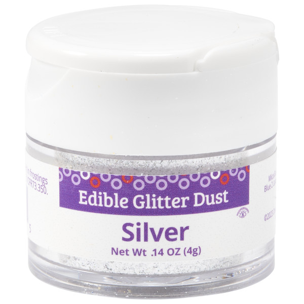 Silver Dust 4g - Red 3 Free Edible Glitter