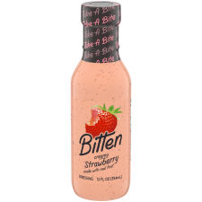 Bitten Strawberry Creamy Dressing with Real Fruit, 12 oz Bottle