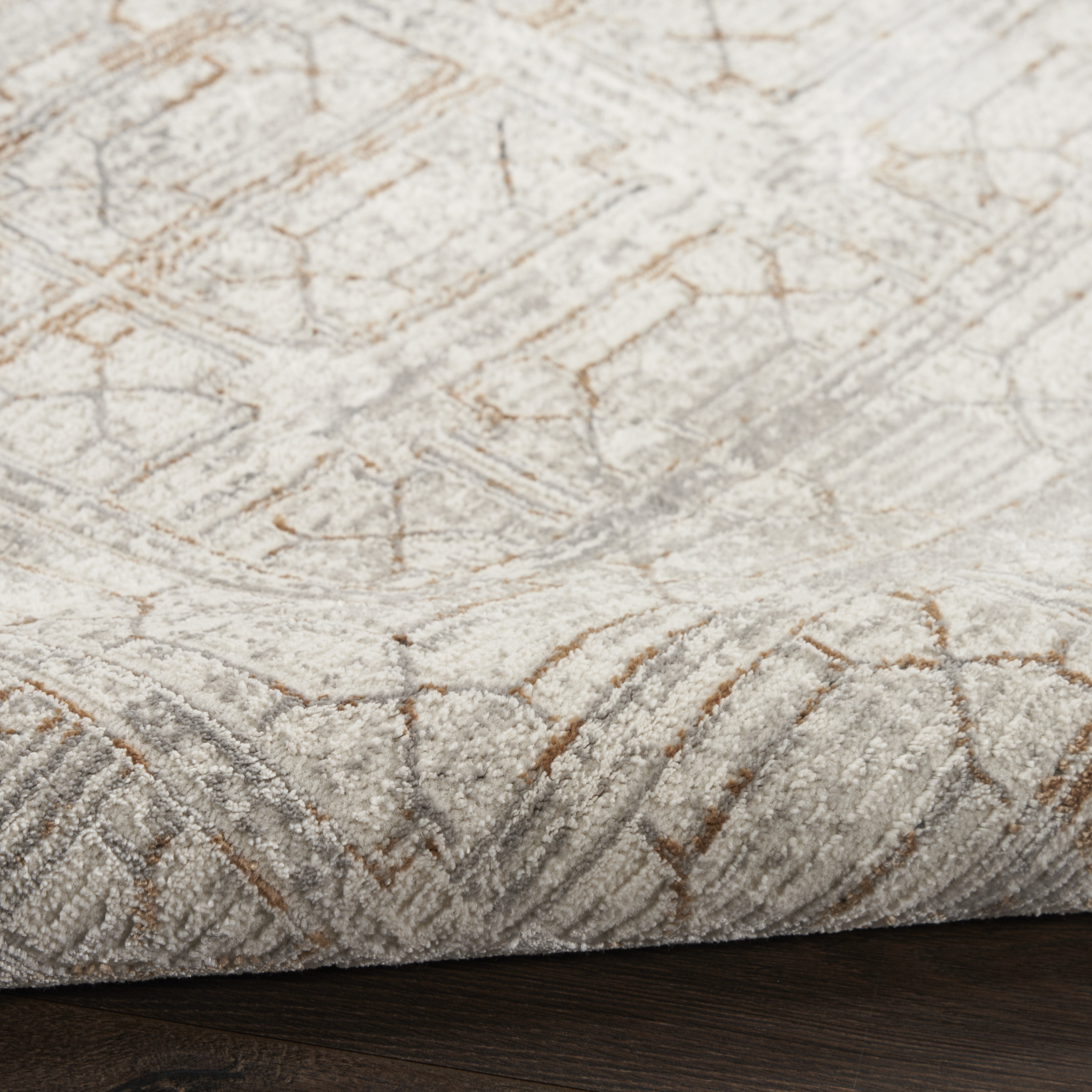 Nourison Desire 3'11" x 5'11" Ivory Beige Modern Indoor Rug