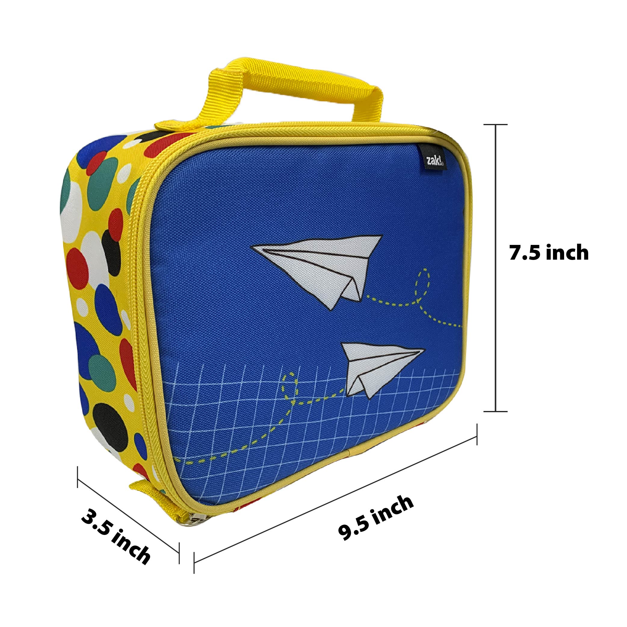 Grid Lock Insulated Reusable Lunch Bag, Planes slideshow image 4 Grid Lock Insulated Reusable Lunch Bag, Planes slideshow image 4