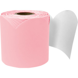 Rolled Scalloped Bulletin Board Border, Dusty Rose, 65 Feet