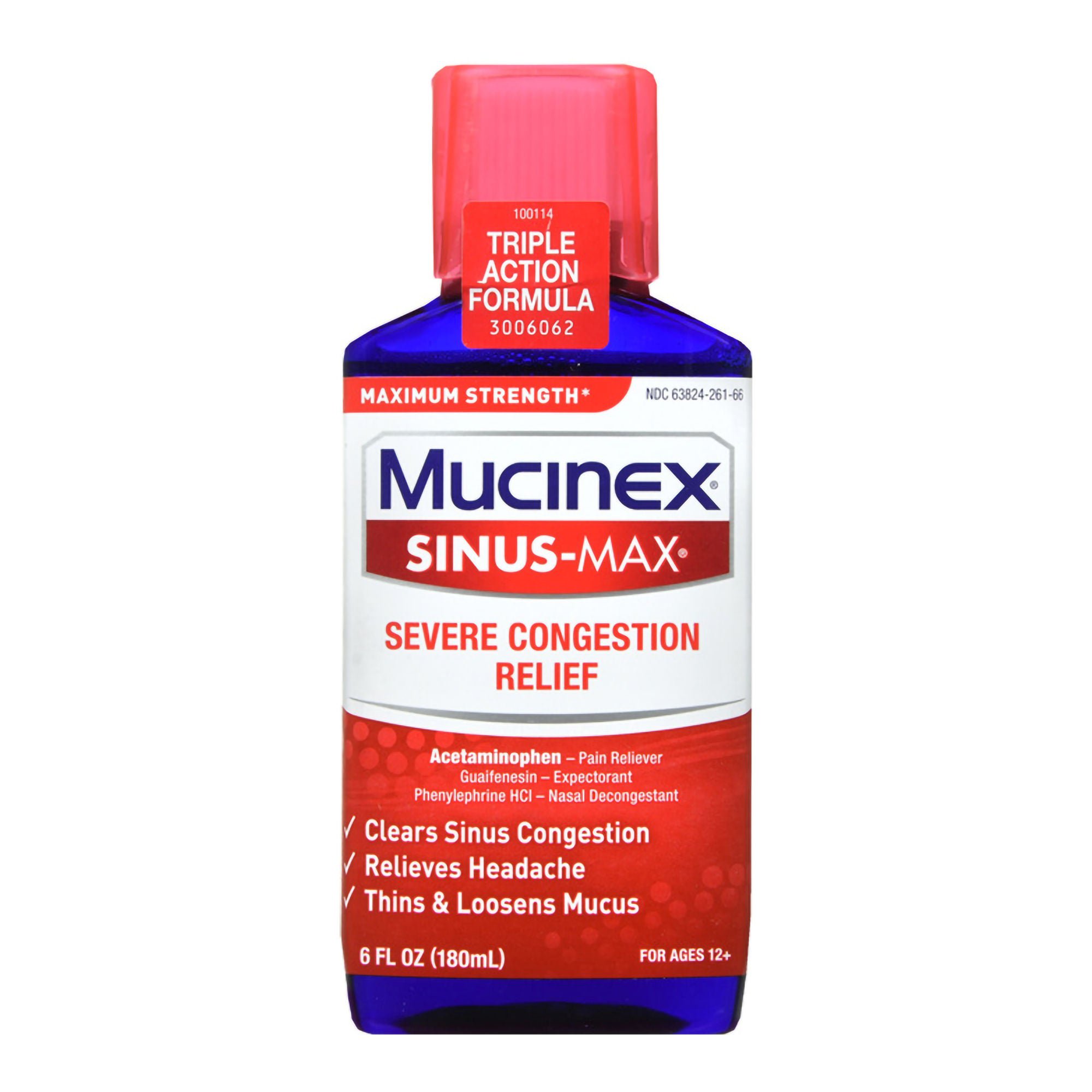 Mucinex® Sinus-Max Severe Congestion Relief Liquid Maximum Strength