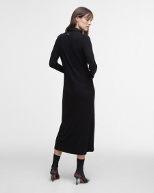 Della Knitted Midi Dress Classic Black