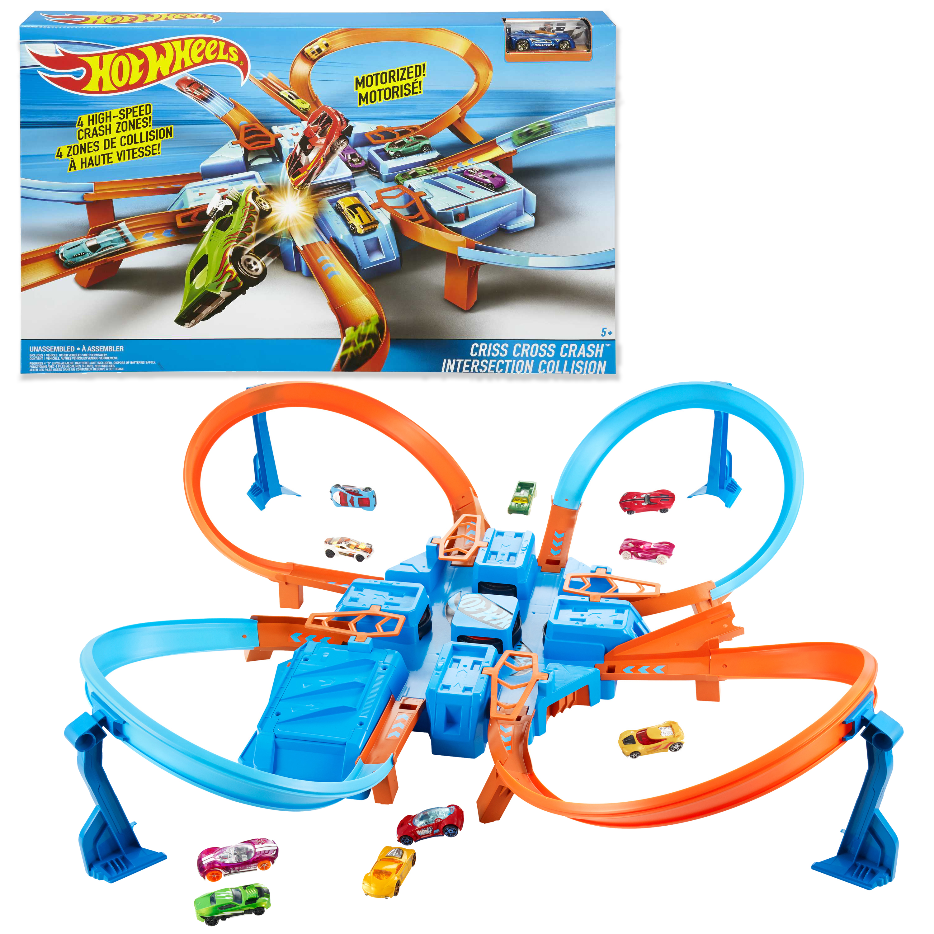 Hot Wheels Criss Cross Crash Track Set