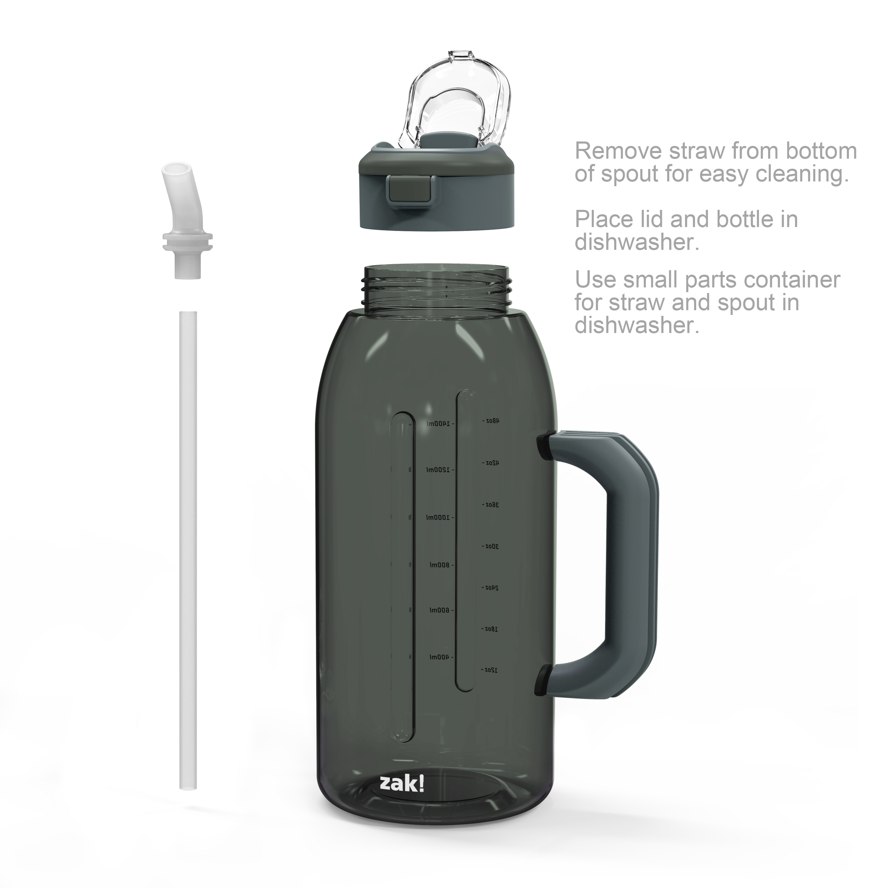 Genesis 64 ounce Water Bottles, Charcoal slideshow image 4 Genesis 64 ounce Water Bottles, Charcoal slideshow image 4