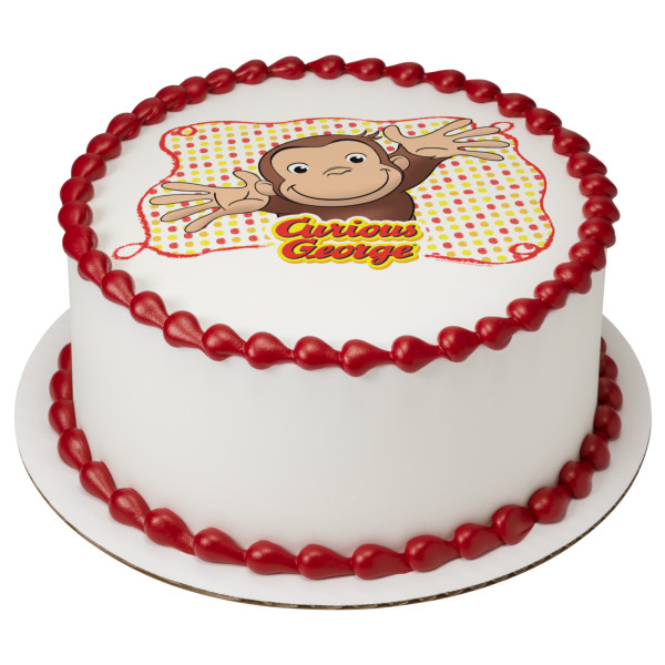 Curious George® Let's Celebrate PhotoCake® Edible Image®