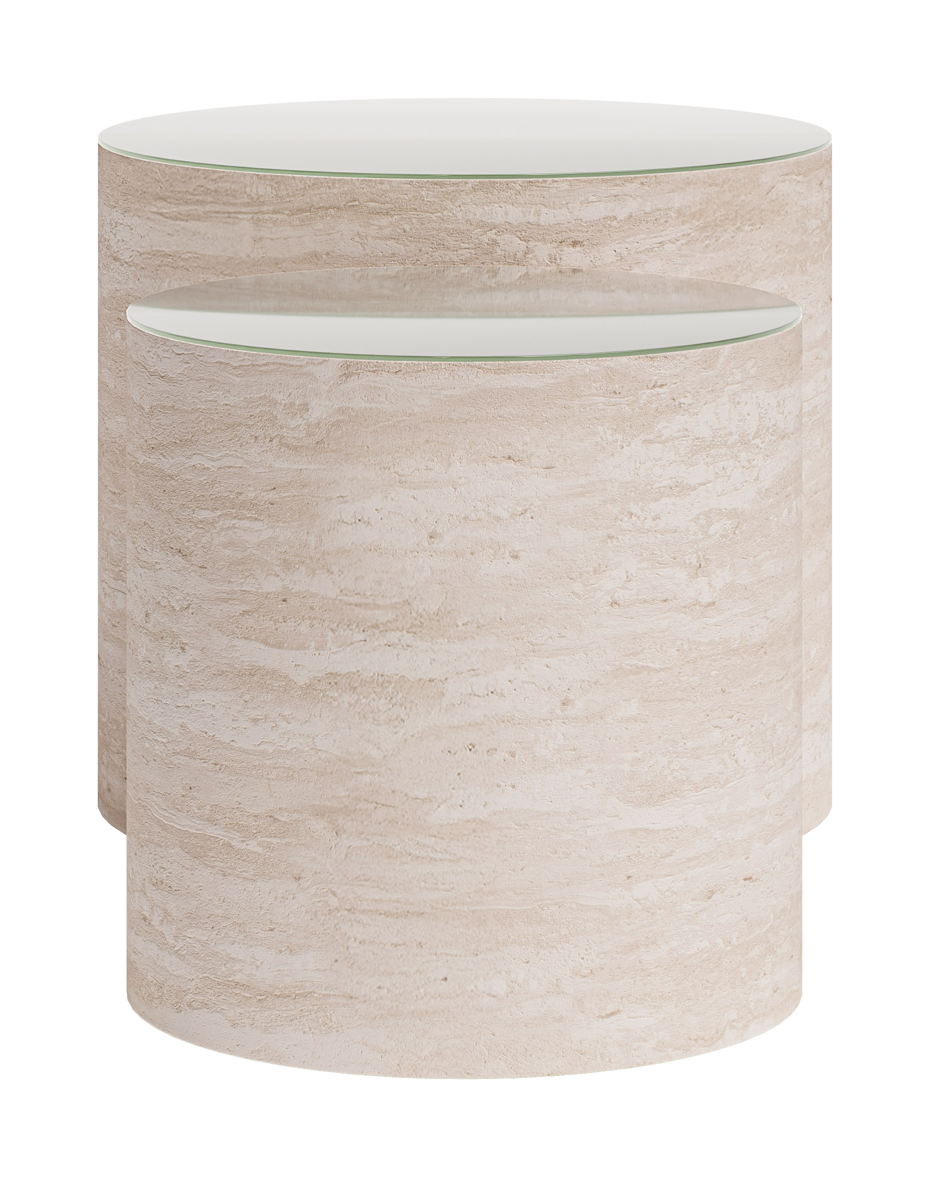 Carzo Coffee Table Set (2-Piece) Stone Beige product image