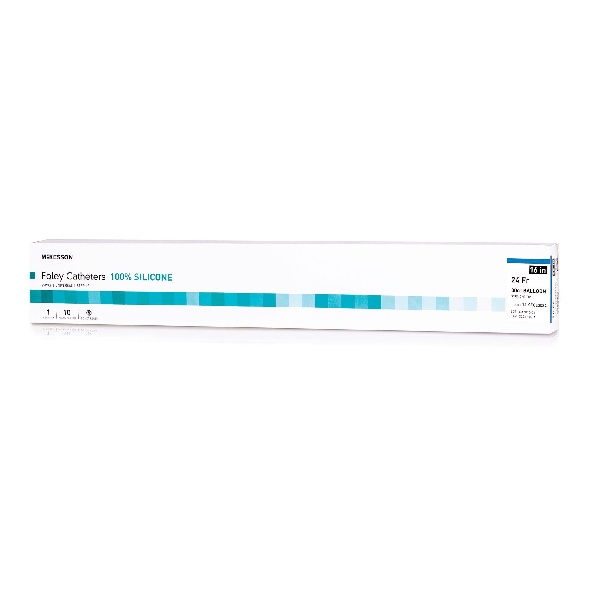 McKesson Brand CATHETER, FOLEY STRT TIP 100% SIL 24FR 30CC (10/BX 20BX/CS)