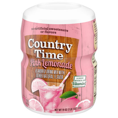 Country Time Pink Lemonade Drink Mix, 19 oz Canister