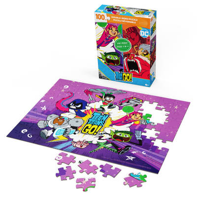 Teen Titans Go. 100-Piece Double-Sided Jigsaw Puzzle, Teen Titans Toys, Teen Titans Puzzle, for Kids Ages 6+