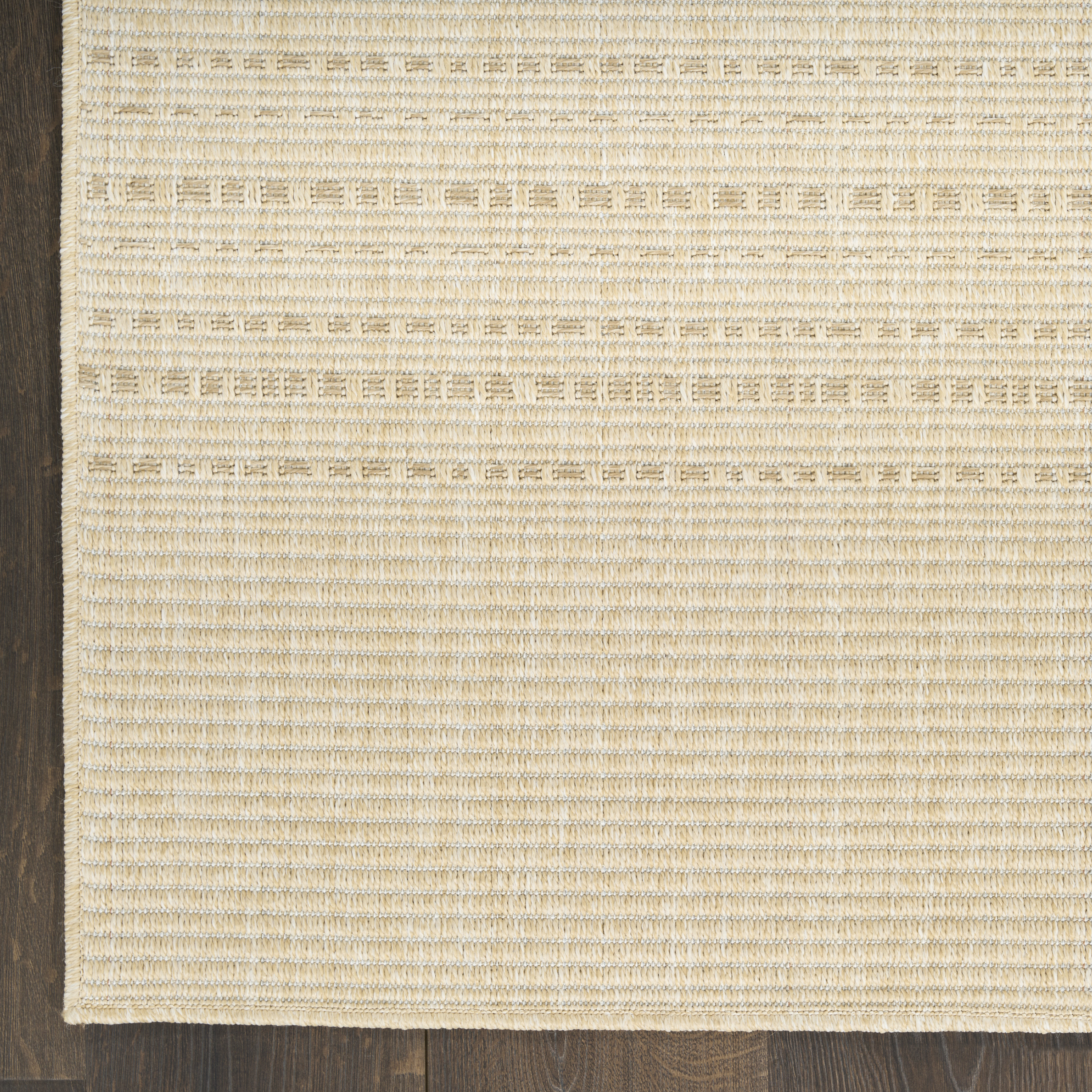 Nourison Tulum 2'2" x 8' Cream Outdoor Rug