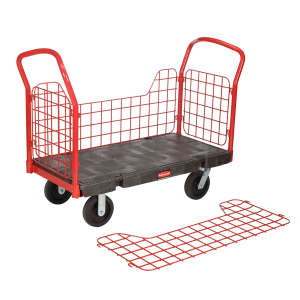 Rubbermaid Commercial, Side-Panel 24" x 48", Platform Truck, Black