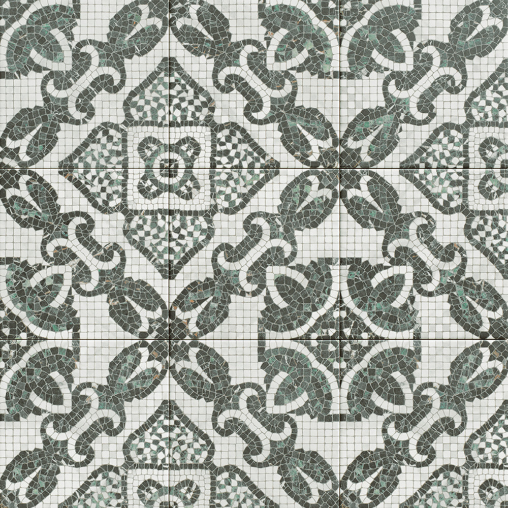 Versailles Mosaico Chateau 7-7/8 in. x 7-7/8 in. Porcelain Floor and Wall Tile