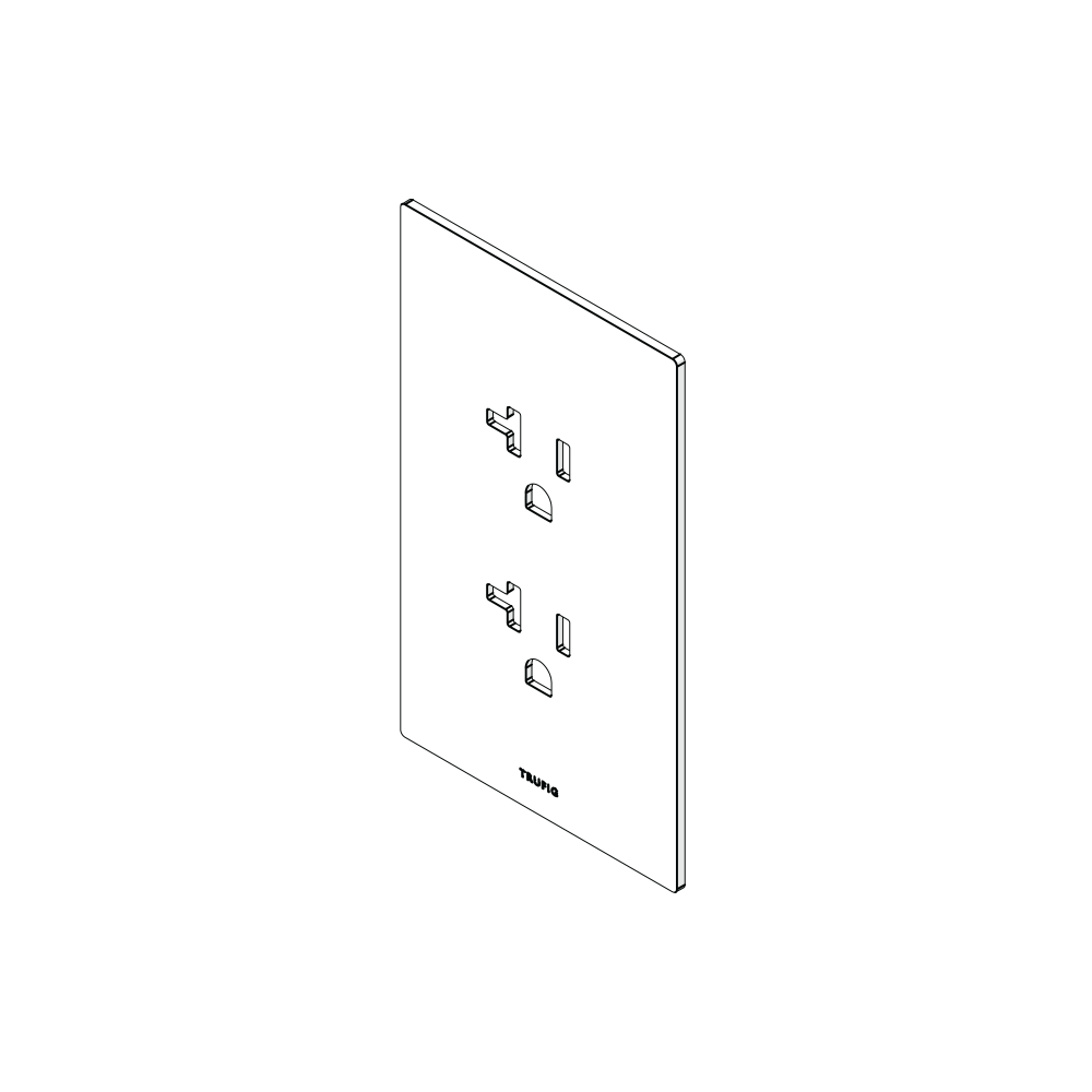 FASCIA | 20 AMP RECEPTACLE 1G