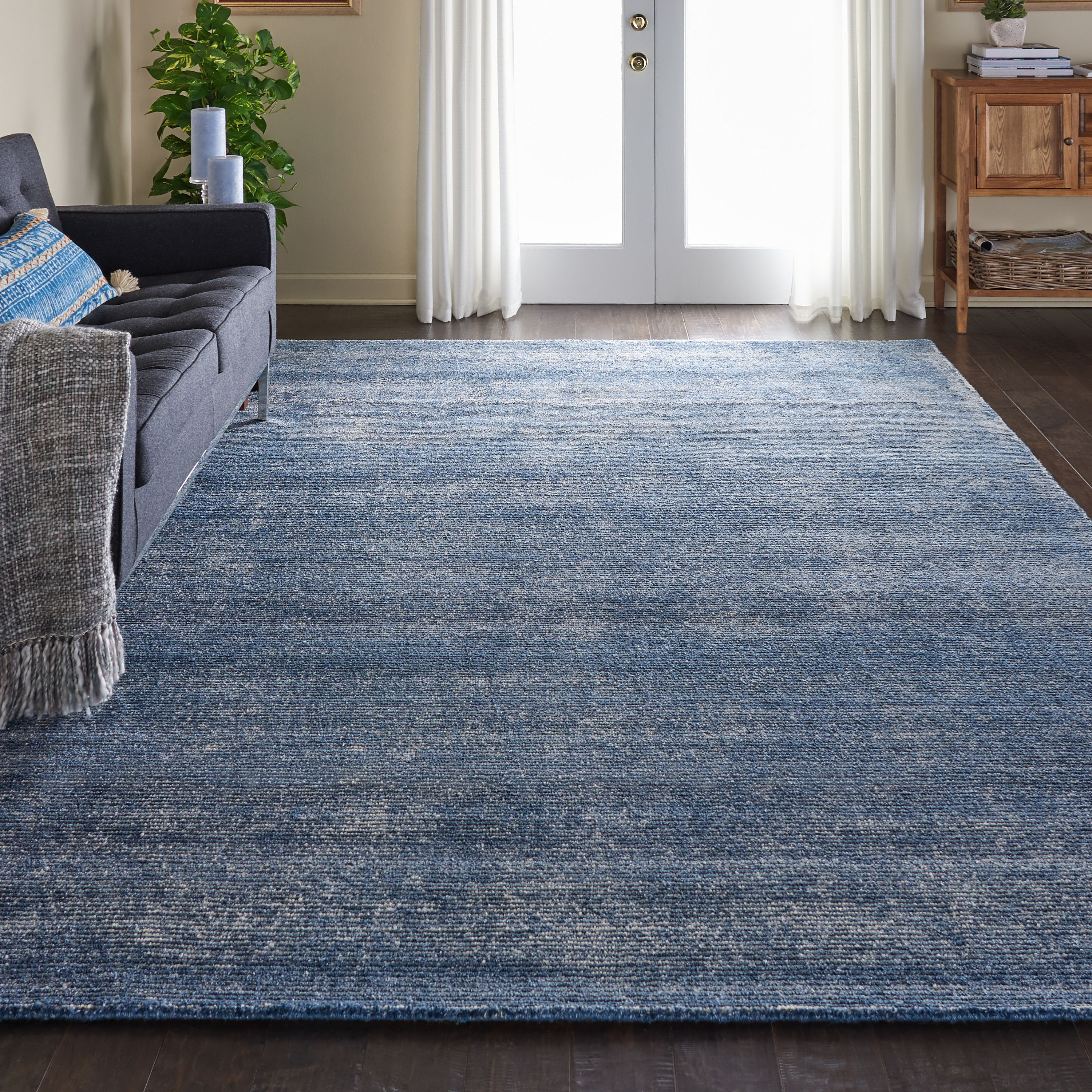 Nourison Weston 9'6" x 13' Aegean Blue Modern Indoor Rug