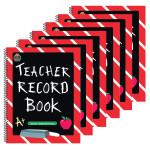 Teacher Created Resources&reg; Chalkboard Teacher Record Book, Pack of 6 TCR2119-6