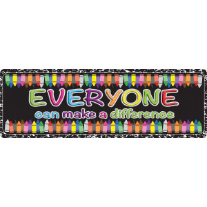 Classroom Mat Runner, Everyone Can Make a Difference, 15.5 in x 47 in