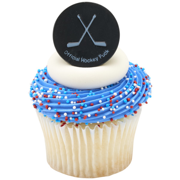 Hockey Puck Cupcake Rings