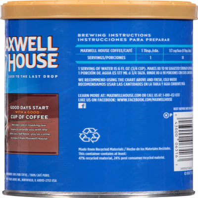 Maxwell House Intense Bold Ground Coffee 11.5 oz Canister