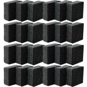 Felt Student Dry Erase/Chalkboard Erasers, Pack of 24