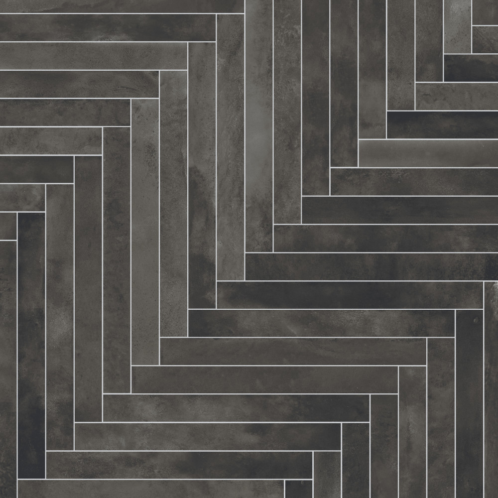 Sedona Charcoal 1-7/8 in. x 17-3/4 in. Porcelain Floor and Wall Tile