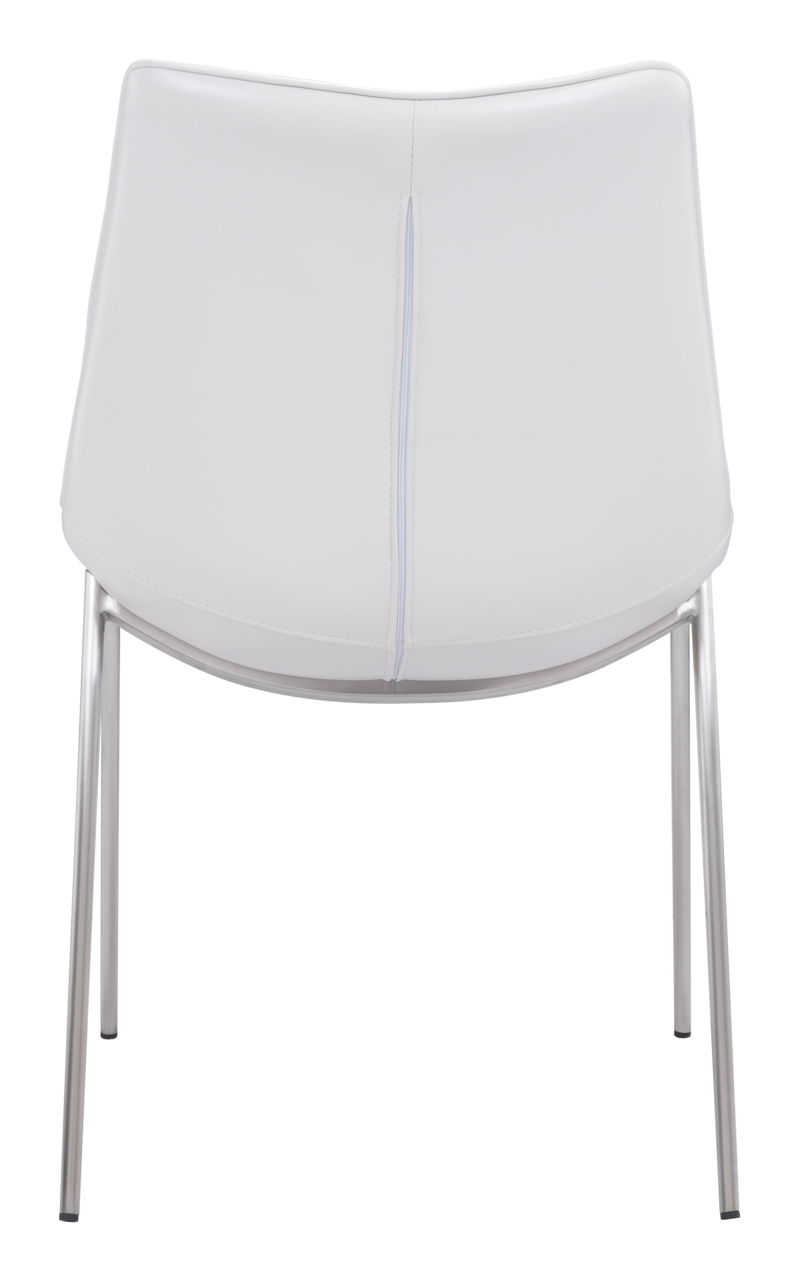 Magnus Dining Chair (Set of 2) White & Silver product image