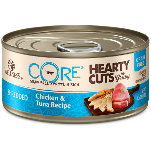 Wellness CORE Hearty Cuts Chicken & Tuna Front packaging