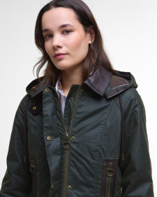 Ivy Waxed Jacket Fern