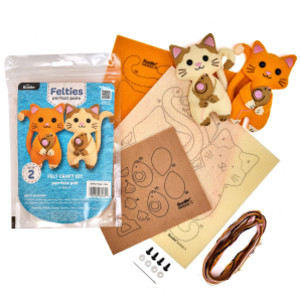 Purrfect Pair Perfect Pair Felties Embroidery Kit
