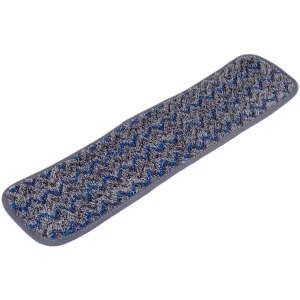 Rubbermaid Commercial, Executive Series™, HYGEN™ Scrubber Microfiber Hook & Loop Mop, 18"W, Gray