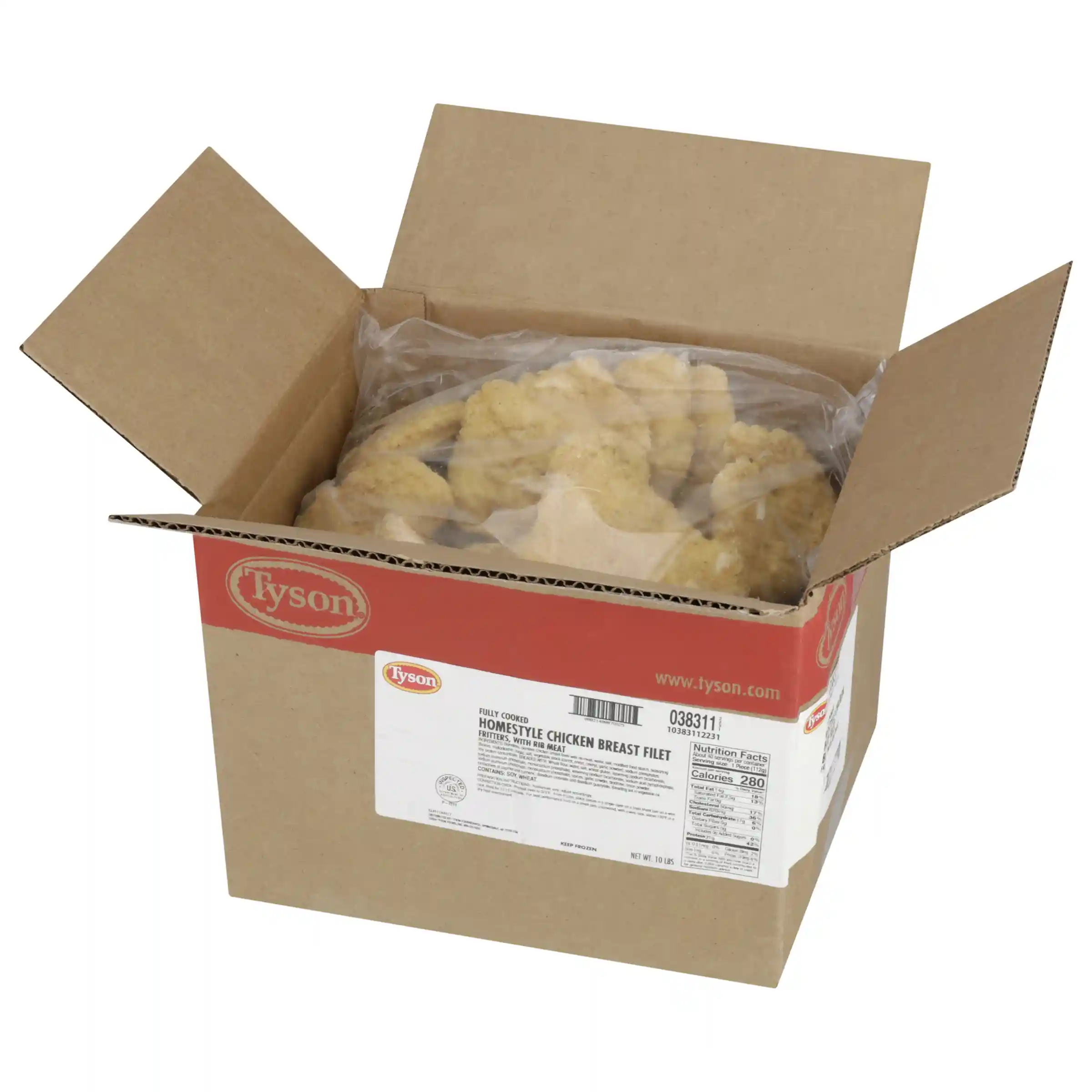 Tyson® To Go Fully Cooked Homestyle Chicken Breast Filet Fritters, 4 oz._image_4