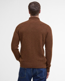 Nelson Essential Half-Zip Jumper Dark Sand