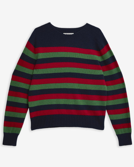 Maglione girocollo a righe Illy Barbour The Edit by Alexa