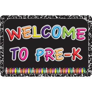 The Original Fun Mat&trade;, Welcome Mat, 15.5x23.5 in, Welcome to Pre-K