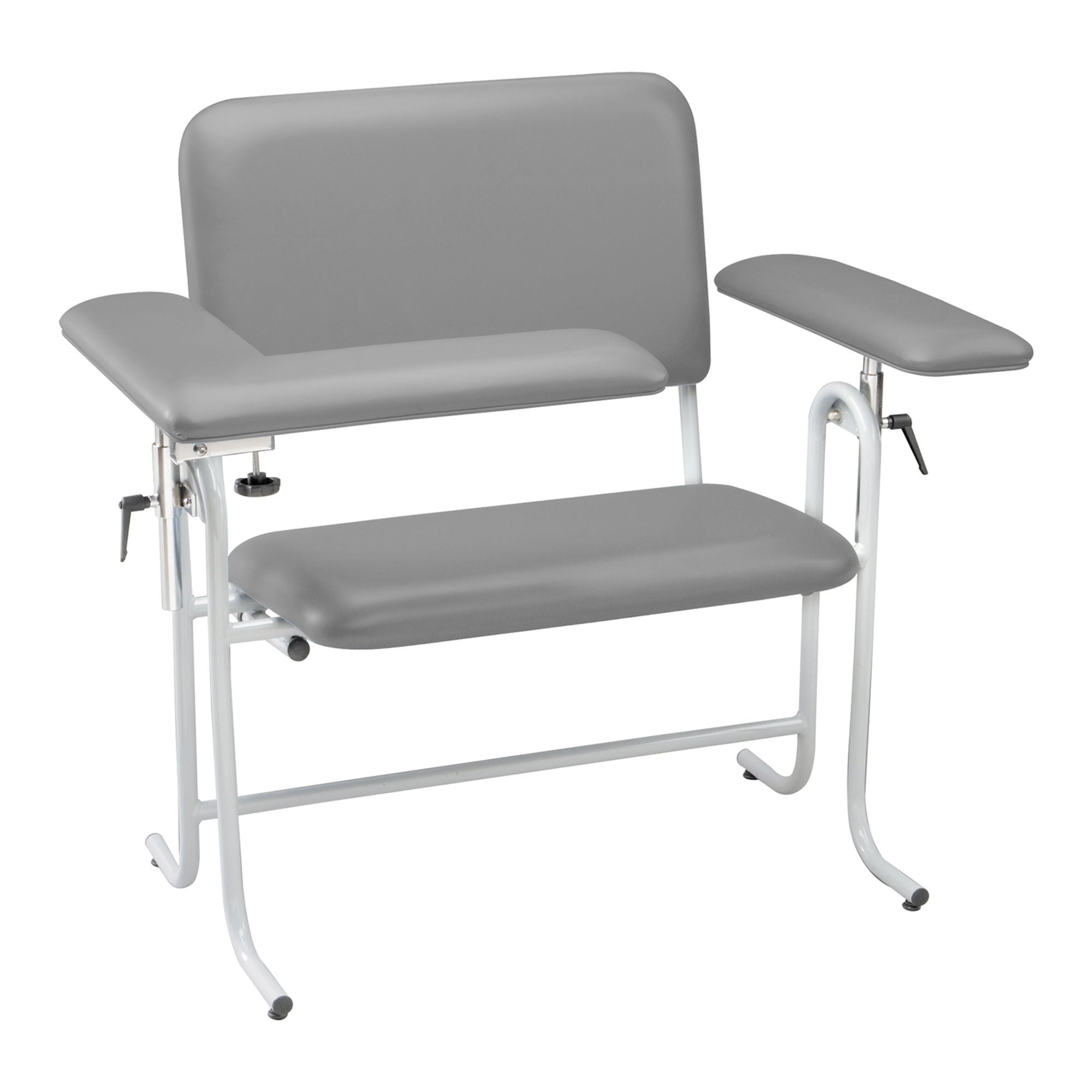 McKesson Blood Drawing Chair with one Straight Arm and one Flip Up Arm
