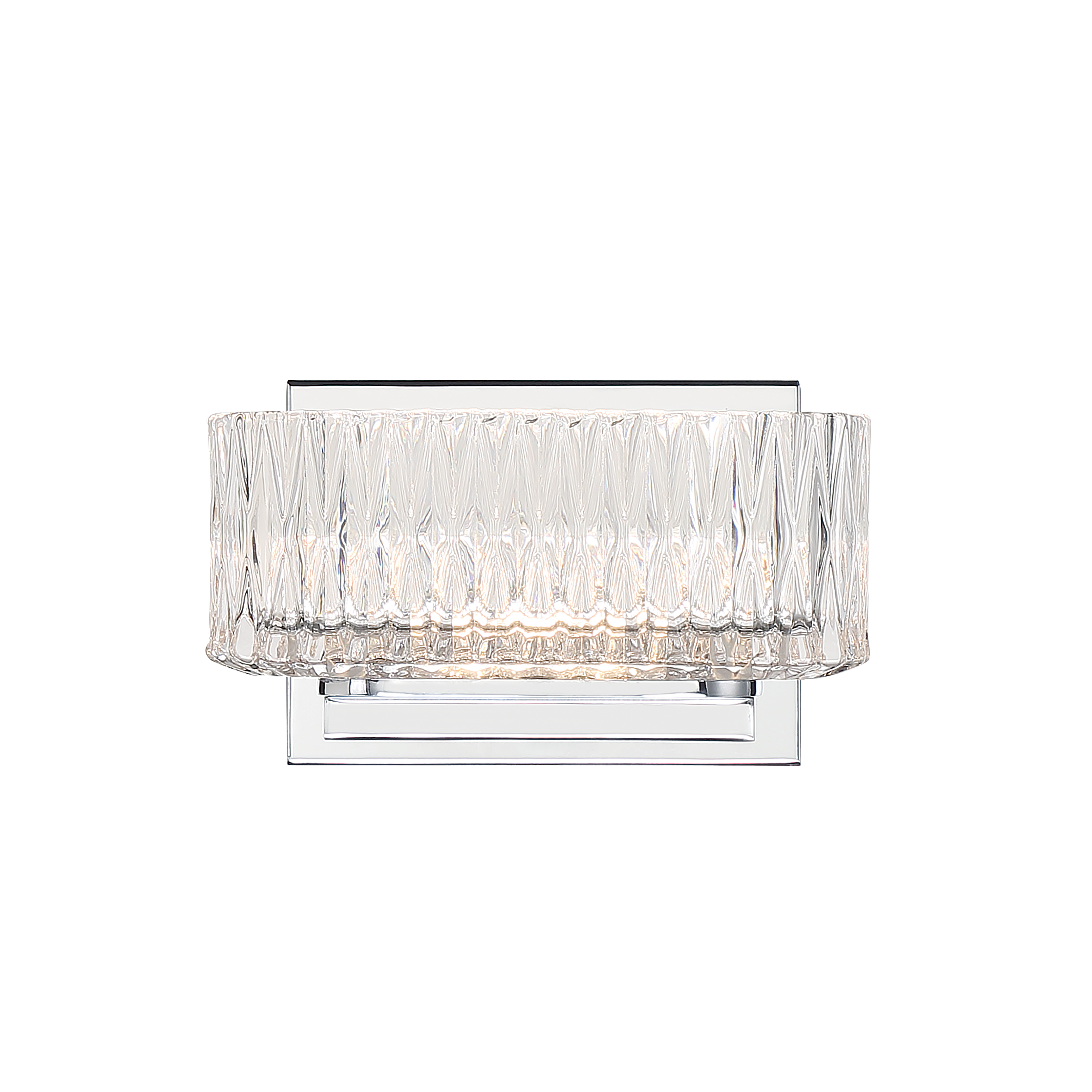 The Sparren LED bath light delivers bright, energy-efficient illumination with exceptional 95 CRI for accurate color rendering. Its compact 7.5-inch width and contemporary chrome finish make it ideal for modern bathrooms. - alternate view