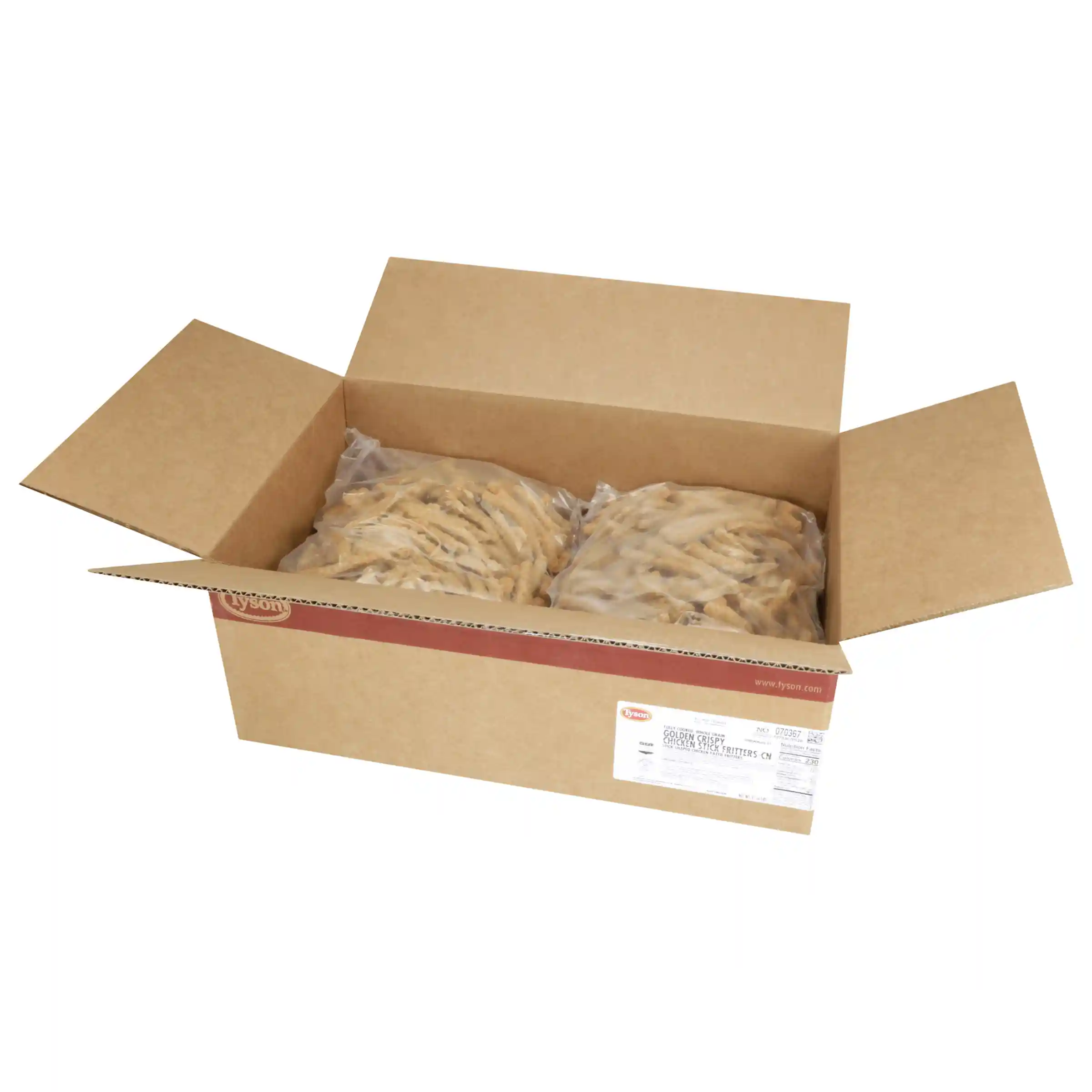 Tyson® Fully Cooked Whole Grain Fritter Golden Crispy Chicken Fries, CN, .43oz _image_4